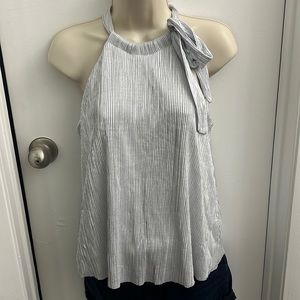 Metallic Silver Blouse 😻